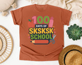 100 Days Of Sksksk School graphic tee in Yam