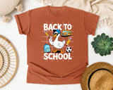 Back To School Goose Soccer graphic tee in Yam