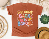 Welcome Back To School Sparkle graphic tee in Yam