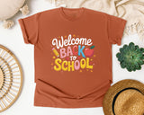 Welcome Back To School Script Apple graphic tee in Yam