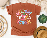 Welcome Back To School Neon graphic tee in Yam