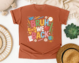 Bruh We Back Bow graphic tee in Yam