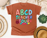 ABCD Teacher Tour Marquee graphic tee in Yam
