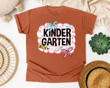 Kindergarten Scallop Bow graphic tee in Yam