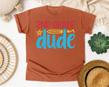 2nd Grade Dude White 2 3 graphic tee in Yam