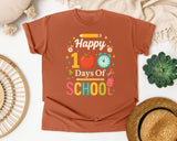 Happy 100 Days Of School Apple Clock graphic tee in Yam