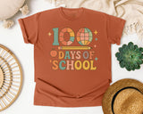 100 Days Of School Globe Pencil graphic tee in Yam
