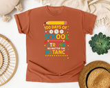 100 Days Of School Strong No Matter The Distance graphic tee in Yam