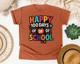 Happy 100 Days Of Of Of School graphic tee in Yam