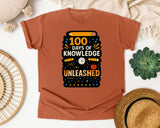 100 Days Of Knowledge Unleashed graphic tee in Yam