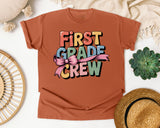 First Grade Crew graphic tee in Yam