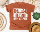 Game On 5th Grade White graphic tee in Yam