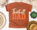 Football Dad White graphic tee in Yam