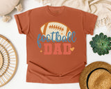 Football Dad Orange 2 graphic tee in Yam