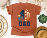 Football Dad Navy graphic tee in Yam
