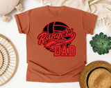 Rangers Volleyball Dad graphic tee in Yam