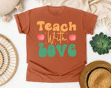 Teach With Love graphic tee in Yam
