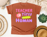 Teacher Of Tiny Humans graphic tee in Yam