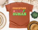 Educator Of Tiny Humans graphic tee in Yam
