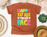 Happy To See Your Face graphic tee in Yam