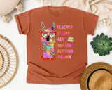 Teacher Llama Ain't Got Time For Your Drama graphic tee in Yam