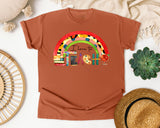 I Love To Teach Rainbow graphic tee in Yam