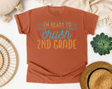 I'm Ready To Crush 2nd Grade Gold graphic tee in Yam
