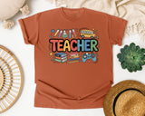 Teacher School Supplies Graphic Tee graphic tee in Yam