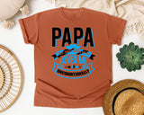 Papa The Only Man Who Loves Me Unconditionally White 2 graphic tee in Yam