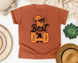 For The Best Dad Grey graphic tee in Yam