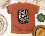 Grill Dad Legend Black 2 graphic tee in Yam