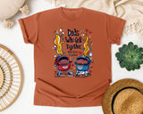 Dads Who Grill Together Stay Rare Together Grey 2 graphic tee in Yam