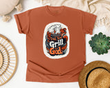 Dad Bod Grill God Brown 2 graphic tee in Yam