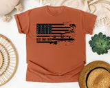 Best Dad Ever Black graphic tee in Yam