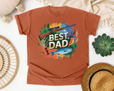 Best Dad Grey graphic tee in Yam