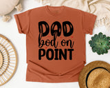 Dad Bod On Point White graphic tee in Yam