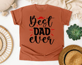 Best Dad Ever White 2 graphic tee in Yam