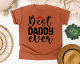 Best Daddy Ever White graphic tee in Yam