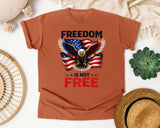 Freedom Is Not Free Black 2 graphic tee in Yam