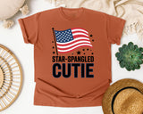 Star Spangled Cutie White 5 graphic tee in Yam