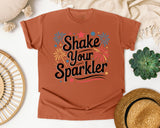 Shake Your Sparkler White 5 graphic tee in Yam