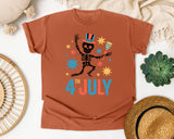 4th July Grey 2 graphic tee in Yam