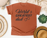 World's Greatest Dad Grey graphic tee in Yam