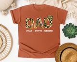 Dad Man Myth Legend Brown graphic tee in Yam