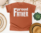 Proud Father White 2 graphic tee in Yam