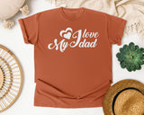 I Love My Dad Classic graphic tee in Yam
