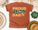 Proud Army Dad graphic tee in Yam