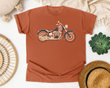 Patriotic Motorcycle graphic tee in Yam