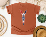 Patriotic Spark Plug graphic tee in Yam