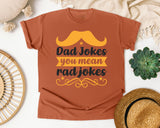 Dad Jokes You Mean Rad Jokes White 2 graphic tee in Yam